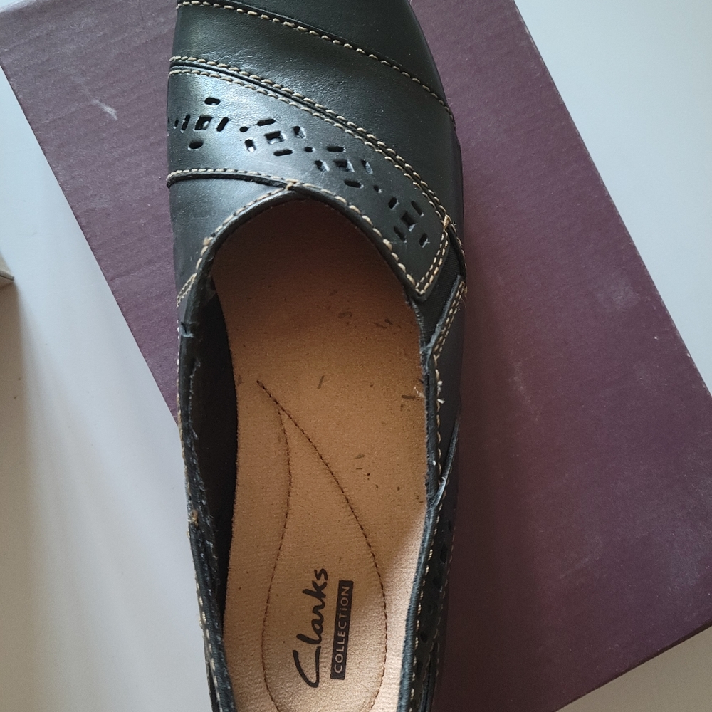 CLARKS SLIP ON SHOES